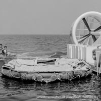 AP1-88 hovercraft with SAS undergoing lifeboat trials